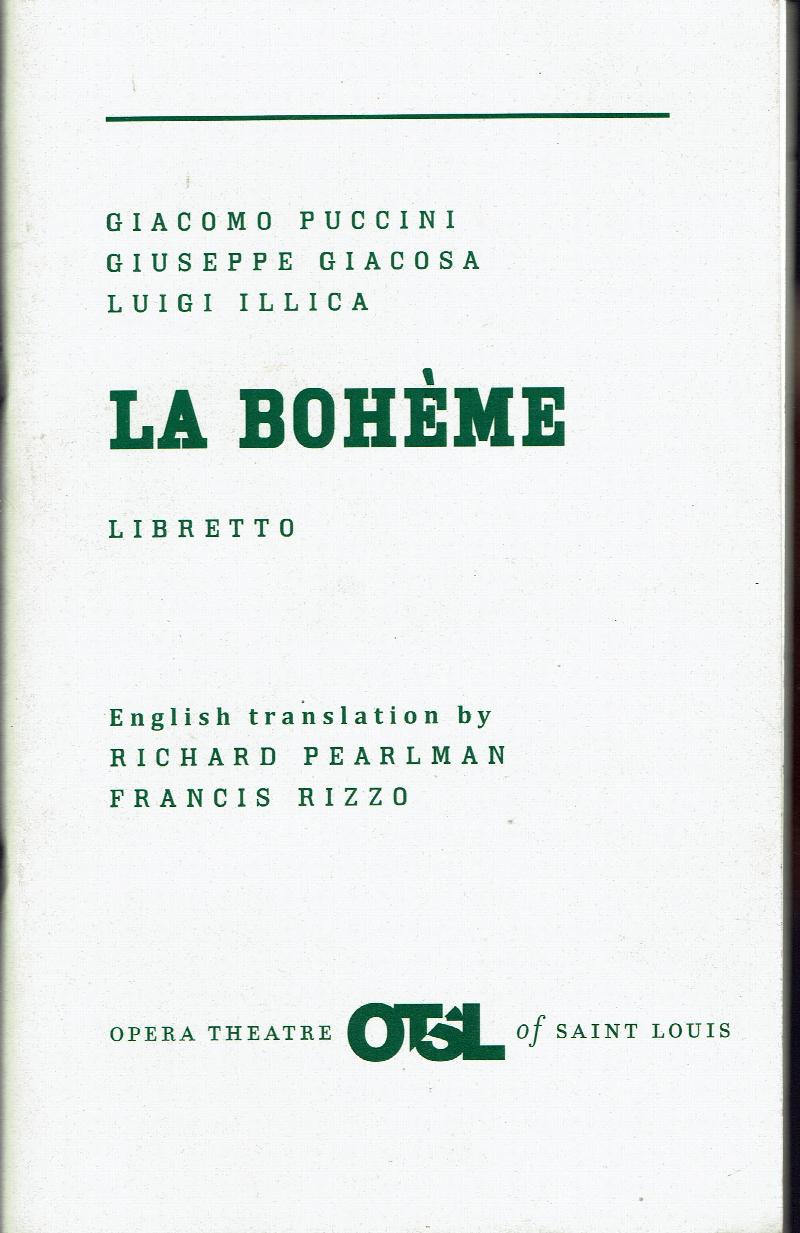 La Boheme Libretto English Translation