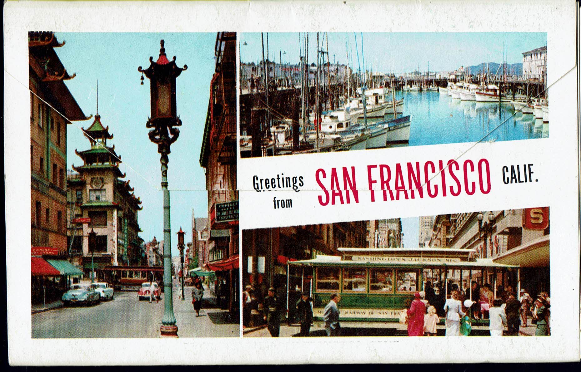 San Francisco city postcards