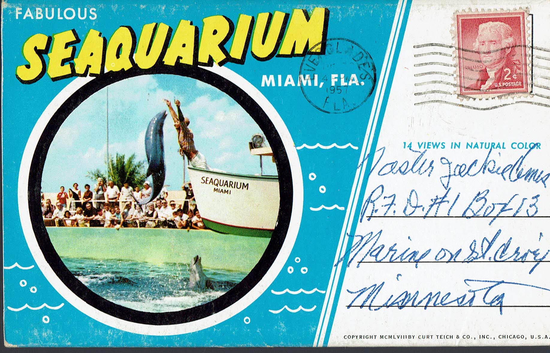 Vintage Miami Florida Seaquarium Souvenir